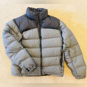 North Face Down Jacket (Men’s Medium). Black & Gray.